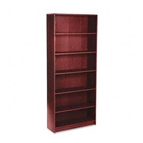 1870 Series Bookcase, 6 Shelves, 36w x 11-1 2d x 84h, Mahogany