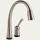 Delta Faucet D980TSSDST Pilar Touch-Activated Single Handle Pull-Down Kitchen Faucet with ToucH2O Technology
