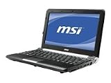 MSI U160MX-N5715W7S 25,9 cm (10,2 Zoll) Notebook (Intel Atom N570, 2x 1,66GHz, 1GB RAM, 250GB HDD, Win 7 Starter) schwarz