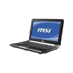 MSI U160MX-N5715W7S 25,9 cm (10,2 Zoll) Notebook (Intel Atom N570, 2x 1,66GHz, 1GB RAM, 250GB HDD, Win 7 Starter) schwarz