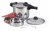 Chef's Design 8-1/2 Liter Stainless Steel Dual Function Pressure Cooker