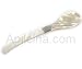 Mother of Pearl Caviar Spoon with sterling silver band - 5 size