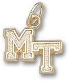 Middle Tennessee State Blue Raiders 3/8 MT Charm - 10KT Gold Jewelry