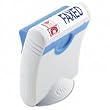 U. S. Stamp & Sign Clik! Premium Two-Color Message Stamp, "Faxed," Pre-Ink/Re-Ink, Blue/Red (4706)