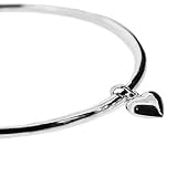 GmcKenzie en argent 925 Bracelet en argent sterling avec la circulaire bébé Pendentif Coeur. Magnifiquement présenté dans une boîte cadeau Kooqi et organza rouge sac.