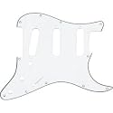 Fender Standard Stratocaster Pickguard, 11-hole For 3 single coil pickups, Black