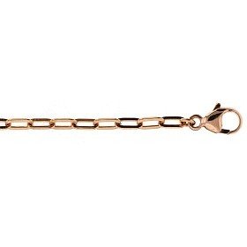 18K Rose Gold Belly Chain, 2.2mm wide, Length: 35 IN