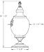 Hanover Lantern B17260VTC Clifton Park Small 1 Light Outdoor Pier Lamp in Vintage Copper with Clear Textured Polycarbonated Globe glass
