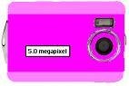 Digital Blue 5 Megapixel Digital Camera - Pink