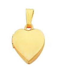 Gold Plated Heart Locket 18"