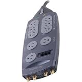 Belkin PureAV Blue Series Home Theater Surge Protector - Surge suppressor ( external ) - 9 output connector(s)