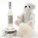 Bain D' Esprit - White Peony Bath and Body Spa Gift Set with Teddy Bear