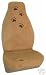 Dog Doggie Puppy Paw Prints Seat Covers Tan Color (Pair)