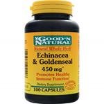 Echinacea & Goldenseal Blend 450 mg, 100 Capsules, Good 'N Natural