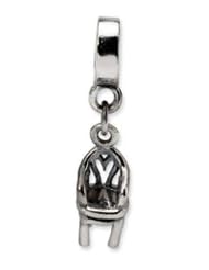 Chair Charm in Silver for 3mm Charm Bracelets