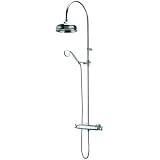 (thv064) TRADITIONAL RANGE THERMO BAR DUAL OUTLET THERMOSTATIC SHOWER KIT 8