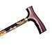 Folding Cane - Celestial. This Walking Cane has push button height adjustment and a weight capacity of 250 lbs. Comfortable Fritz Handle is designed for arthritis sufferers.