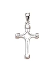 Polished Cross with Wrapped Ends