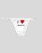 White Thong with I Love Humility