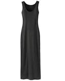 Signature Silk Cashmere Knit Collection: Long Sweater Tank Dress (misses L HTHR-CHARCOAL)