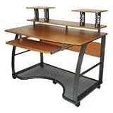 Mobile Workstation, 48-3/4x27-1/4x41-1/2, Cherry/Charcoal (LLR44136) Category: Computer Workstations