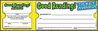 TEACHERS FRIEND TF-1614 GOOD READING TICKET AWARDS