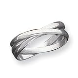Sterling Silver Triple Intertwining Ring