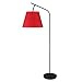 Walker Floor Lamp in Powder Coated Black Shade Finish: Tan Cornflower