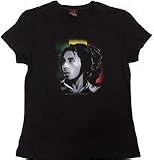 BOB MARLEY - Away - Black Girls T-shirt (Girlie / Babydoll)