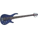 Rogue LX405 Pro 5-String Bass, Liquid Blue Quilt