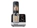 Panasonic KX-TG6721GB Schnurlostelefon (4,6 cm (1,8 Zoll) Display, Smart-Taste, Freisprechen, Anrufbeantworter) schwarz