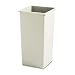 Tools & Hardware : RUBBERMAID COMMERCIAL PROD. / Untouchable plastic square waste receptacle, 28h, beige / RUB356900BG / Sold as 1 Each / Mfr Part # 356988BG \*/ Untouchable plastic square waste receptacle, 28h, beige