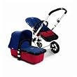 Bugaboo Cameleon Stroller - Red Base - Bright Blue Fleece