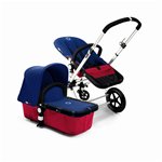 Bugaboo Cameleon Stroller - Red Base - Bright Blue Fleece