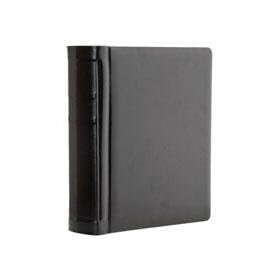 Flashpoint Bella Book Bound Album, Holds 18 4x6 Photos, Color: Black Pages, Black Cover with Black Foil and Black Metal Edged.