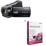 Sony HDR-CX550V 64GB Flash Memory Handycam Camcorder Kit - Black - with Sony Movie Studio HD Software