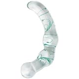 Sinclair Institute Select Crystal G Glass G Spot Wand - Clear with Green Etching