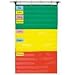 Office Products : Carson-Dellosa Publishing CD-5642 Adjustable tri-section 15-pocket chart with 18 header cards, 36 x 60