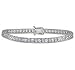3mm Princess Cut Cubic Zirconia Tennis Bracelet in 14K White Gold