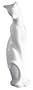 Bone China - Bashful Cat (L) - Collectible Figurine Statue Sculpture