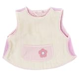 Baby Chaleco Bubble Blocker Vanilla/Pink with Flower Pocket Detail - Newborn