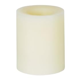 Candle Impressions CA25000CH 4-Inch Vanilla Scented Flameless Round Wax Candle, Champagne by Candles