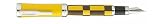 Conklin Jockey Club Safari Yellow/Brown Fine Point Fountain Pen - JC03FP-F