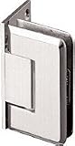 CRL Pinnacle 044 Series Brushed Nickel Wall Mount Offset Back Plate Hinge