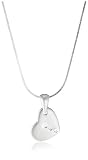 WHITE ICE Sterling Silver DN118 Womens Diamond Heart 16 Necklet
