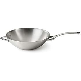 Calphalon Contemporary Stainless 12Flat Bottom Wok by Calphalon