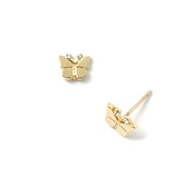 Juicy Couture Butterfly Stud Earrings - Gold Color