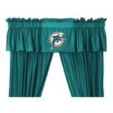 Miami Dolphins Valance in Turquoise
