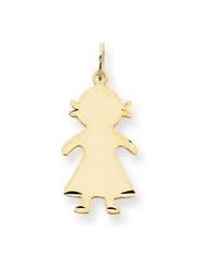 14K Girl Charm