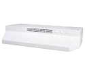 Economy Series 24-Inch Two-Speed Non-Vented Range Hood, White